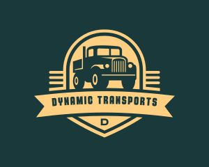 Trucking Cargo Transport logo design