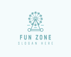 Ferris Wheel Theme Park  logo design