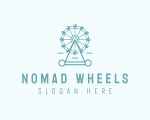 Ferris Wheel Theme Park  logo design