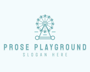 Ferris Wheel Theme Park  logo design