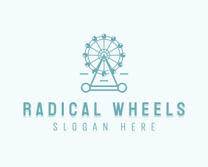 Ferris Wheel Theme Park  logo design