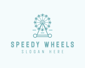 Ferris Wheel Theme Park  logo design