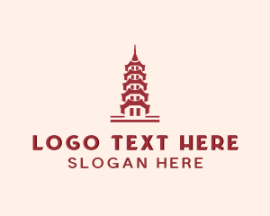 Architecture - Pagoda Architecture Building logo design
