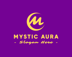 Mystical Crescent Moon logo design