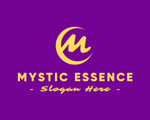 Mystical Crescent Moon logo design