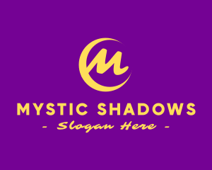 Mystical Crescent Moon logo design