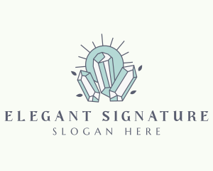 Elegant Crystals Jewelry  logo design