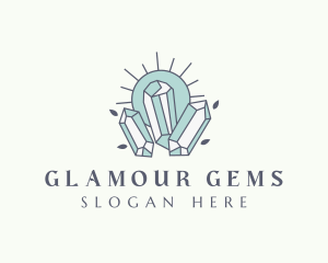 Elegant Crystals Jewelry  logo design