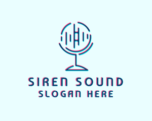 Sound Equalizer Microphone  logo design