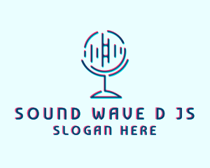 Sound Equalizer Microphone  logo design