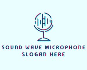 Sound Equalizer Microphone  logo design