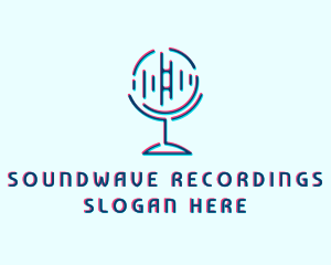 Sound Equalizer Microphone  logo design