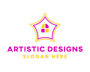 Colorful Design House logo design