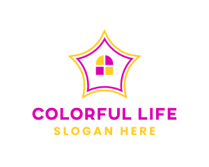 Colorful Design House logo design