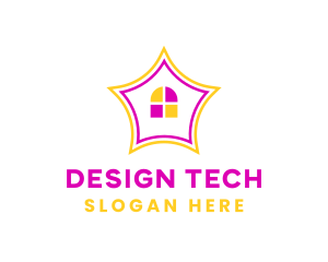 Colorful Design House logo design