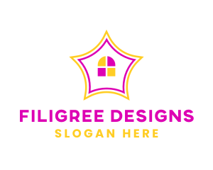 Colorful Design House logo design