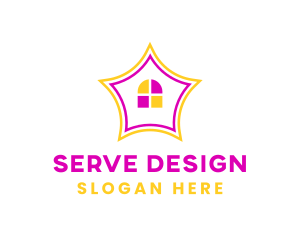 Colorful Design House logo design