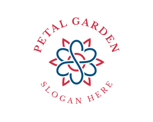 Flower Petal Botanical logo design