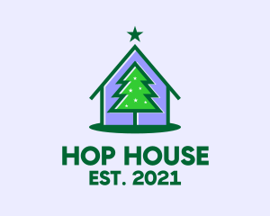 Christmas Tree House  logo design