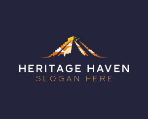 Mayan Heritage Architecture logo design