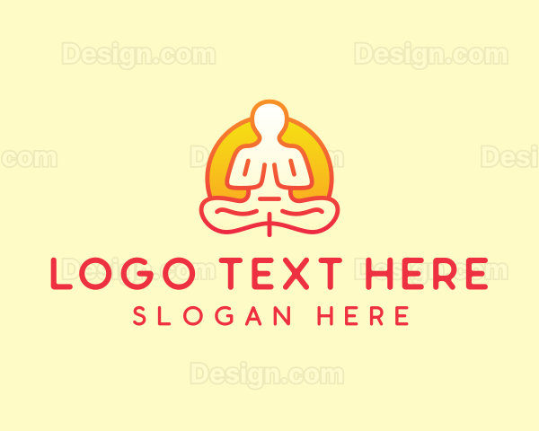 Yoga Meditation Wellness Logo