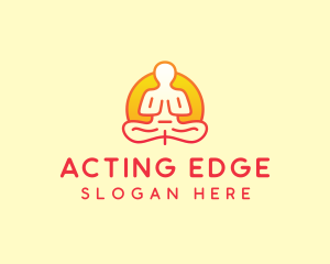 Yoga Meditation Wellness logo design