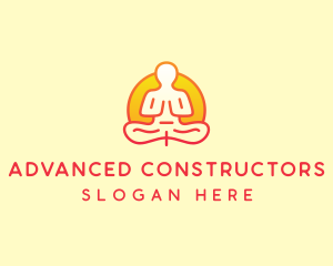 Yoga Meditation Wellness logo design