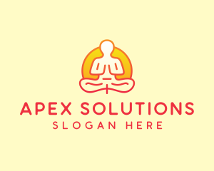 Yoga Meditation Wellness logo design