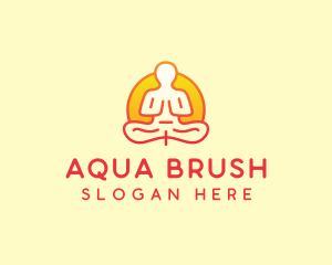 Yoga Meditation Wellness logo design