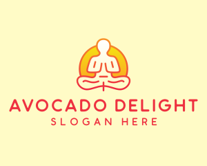 Yoga Meditation Wellness logo design