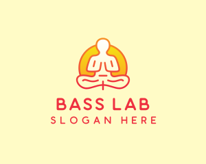 Yoga Meditation Wellness logo design