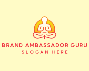 Yoga Meditation Wellness logo design