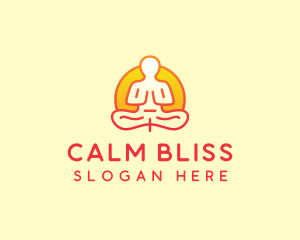 Yoga Meditation Wellness logo design