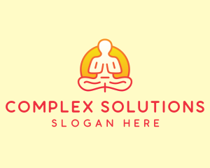 Yoga Meditation Wellness logo design