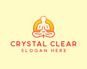 Yoga Meditation Wellness logo design