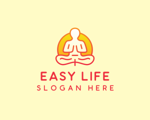 Yoga Meditation Wellness logo design