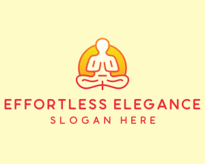 Yoga Meditation Wellness logo design