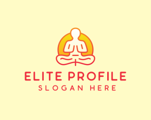 Yoga Meditation Wellness logo design