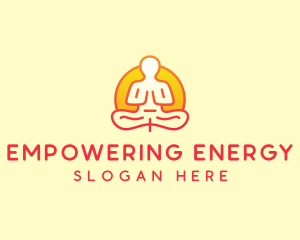 Yoga Meditation Wellness logo design