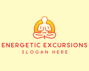 Yoga Meditation Wellness logo design