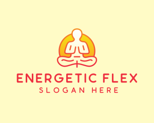 Yoga Meditation Wellness logo design