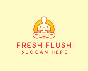 Yoga Meditation Wellness logo design