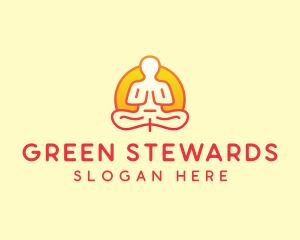 Yoga Meditation Wellness logo design