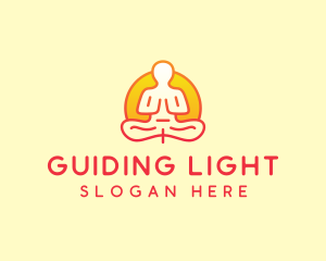 Yoga Meditation Wellness logo design