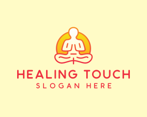 Yoga Meditation Wellness logo design