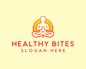 Yoga Meditation Wellness logo design