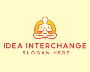 Yoga Meditation Wellness logo design