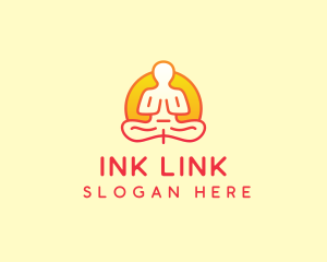 Yoga Meditation Wellness logo design