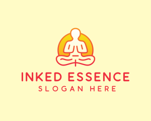 Yoga Meditation Wellness logo design