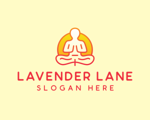 Yoga Meditation Wellness logo design